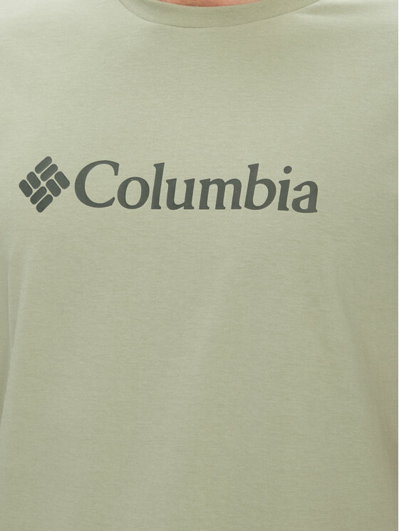 Columbia Columbia T-Shirt Columbia CSC Basic Logo SS Tee Zielony Regular Fit