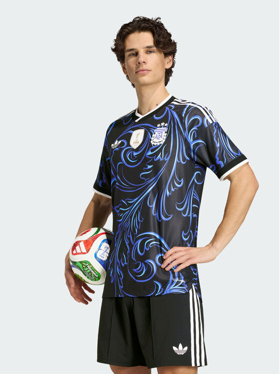 adidas adidas Koszulka techniczna Argentina 26 Away Authentic Jersey Czarny Slim Fit