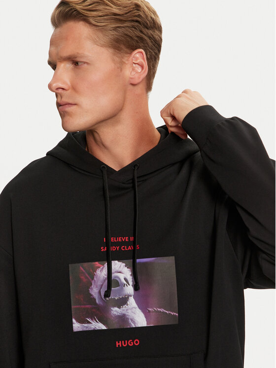 HUGO Hugo Bluza Diskellington 50537985 Czarny Regular Fit
