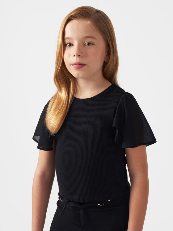 Mayoral Mayoral Блузка 6004 Чорний Slim Fit