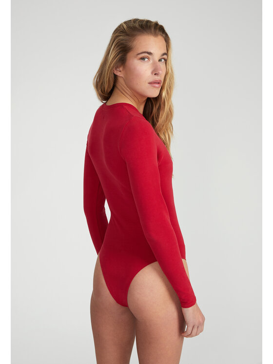 Style Republic Style Republic Body Longsleeve Czerwony ciemny Curvy Fit