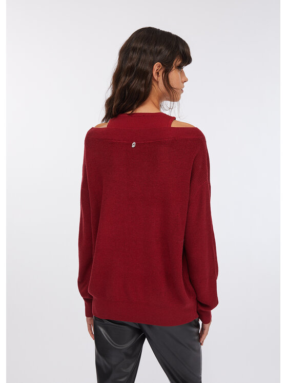 Liu Jo Liu Jo Maglione MF5126MA85QD6591 Rosso Regular Fit