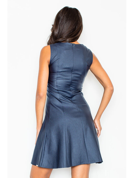 FIGL FIGL Šaty M342 Tmavomodrá Regular Fit
