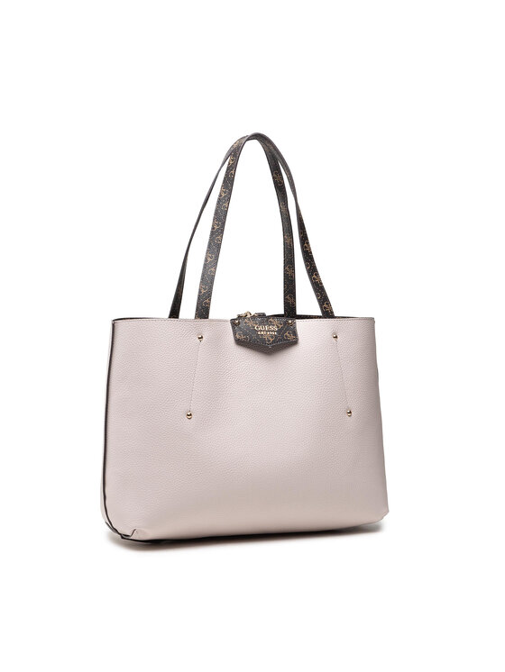 Guess Guess Ročna torba Eco Brenton Tote HWESG8 39023 Rjava