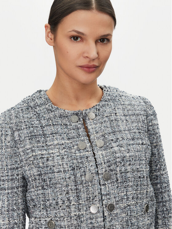 Guess Guess Marynarka W5GL26 WH7I0 Szary Regular Fit
