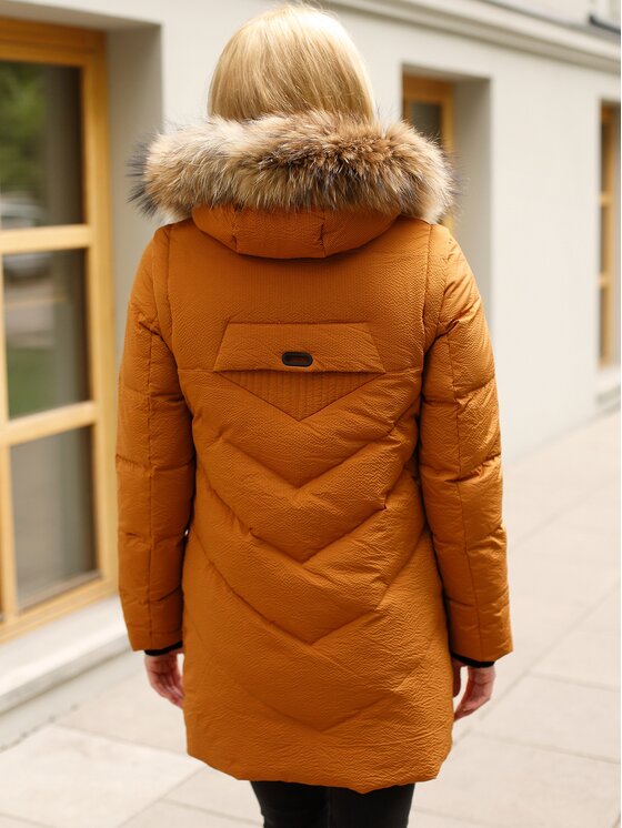 Perso Perso Kamizelka BLH919057FX Żółty Regular Fit