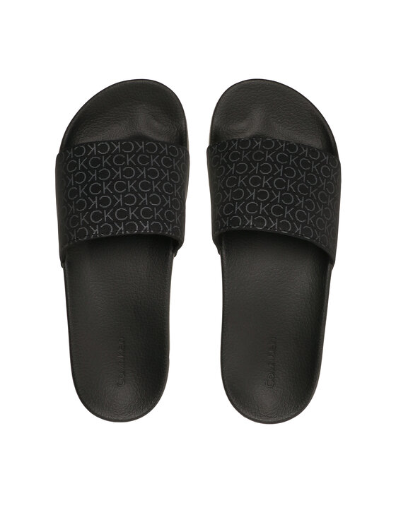 Calvin Klein Calvin Klein Natikače Pool Slide Mono HM0HM00963 Crna