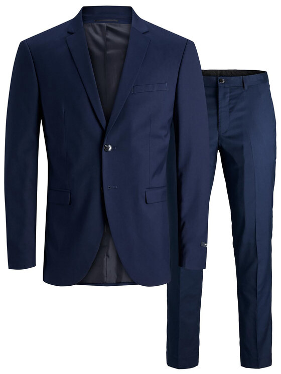 Jack & Jones Jack & Jones Öltöny Franco 12181339 Sötétkék Super Slim Fit