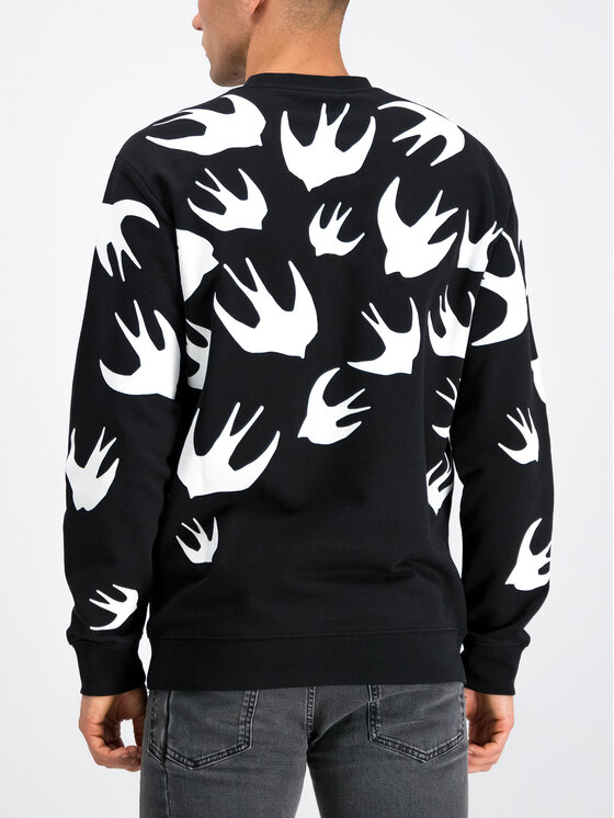 MCQ Alexander McQueen Sweatshirt 545415 RLT72 1000 Schwarz Regular Fit Modivo