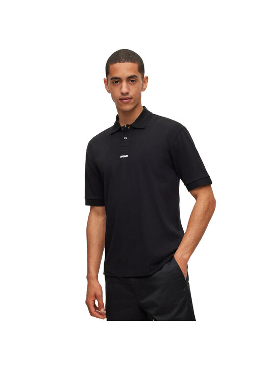 HUGO Hugo Polo 23784 Czarny Slim Fit