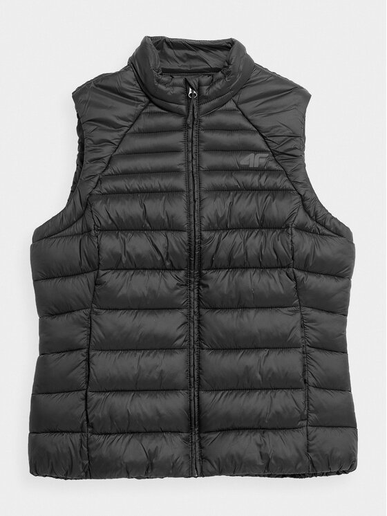 4F 4F Brezrokavnik 4FAW23TVESF072 Črna Slim Fit