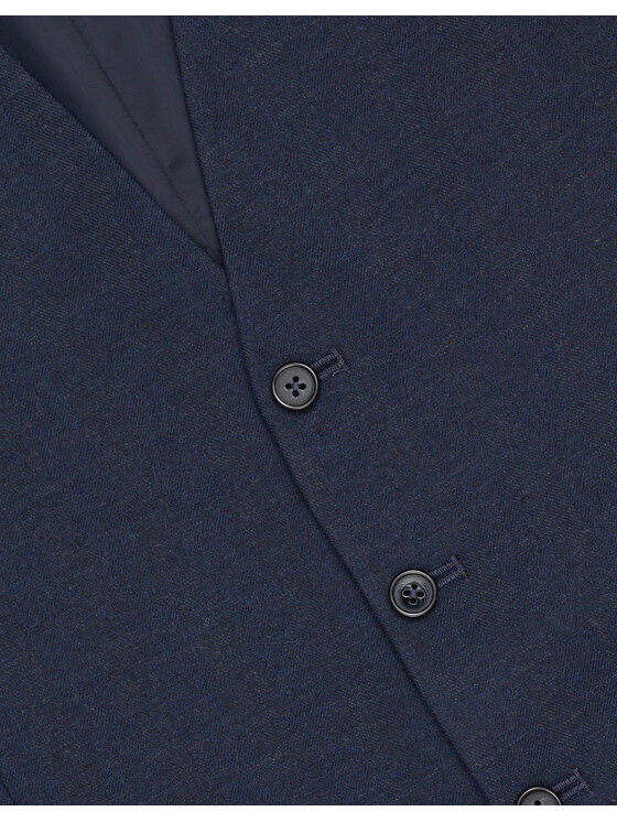 Borgio Borgio Kamizelka zogno Granatowy Slim Fit