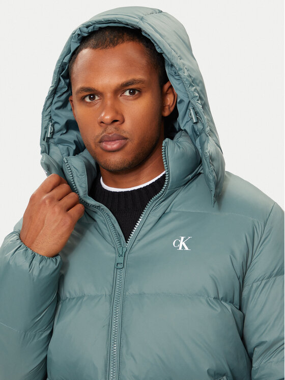 Calvin Klein Jeans Calvin Klein Jeans Kurtka puchowa Essentials J30J325946 Zielony Regular Fit