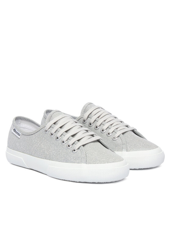 Superga Superga Tenisówki 3750 Jersey Lame Leggera Low Top S4135ZW Srebrny