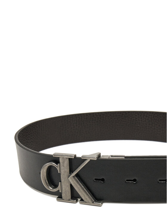 Calvin Klein Jeans Calvin Klein Jeans Ζώνη Ανδρική Monogram Plaque 35mm Rev/Adj LV04G7002G Μαύρο
