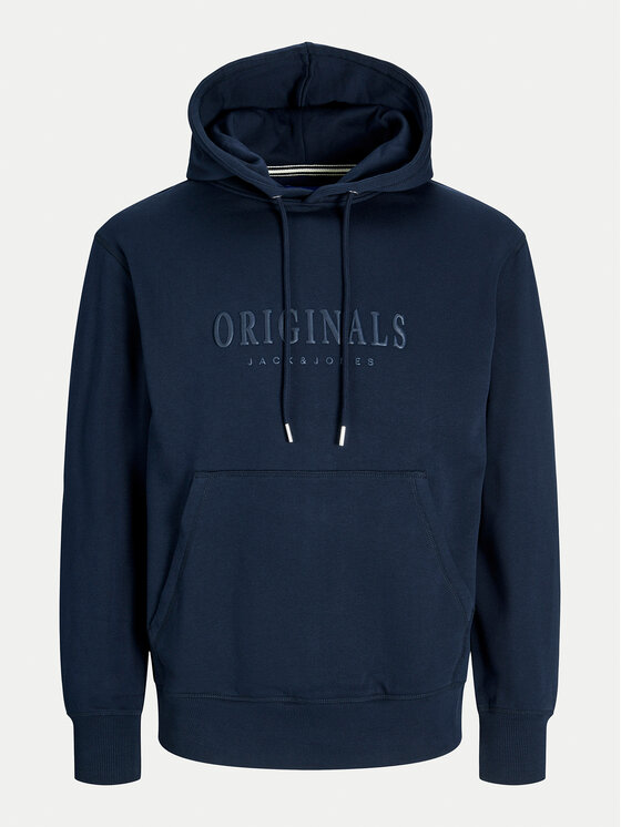 Jack&Jones Jack&Jones Majica dugih rukava Frederiksberg 12262811 Tamnoplava Regular Fit
