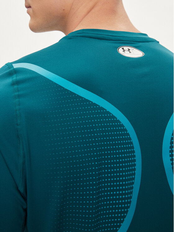 Under Armour Under Armour Funkční tričko Ua Hg Armour Ftd Graphic Ss 1383320-449 Zelená Fitted Fit