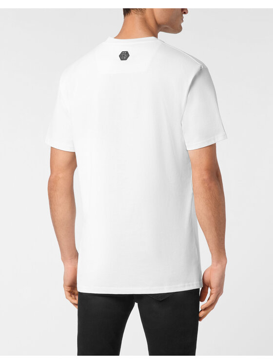 PHILIPP PLEIN PHILIPP PLEIN T-Shirt 24913 Biały Regular Fit