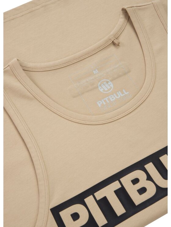 PITBULL PITBULL Tank top Tank Beżowy Regular Fit