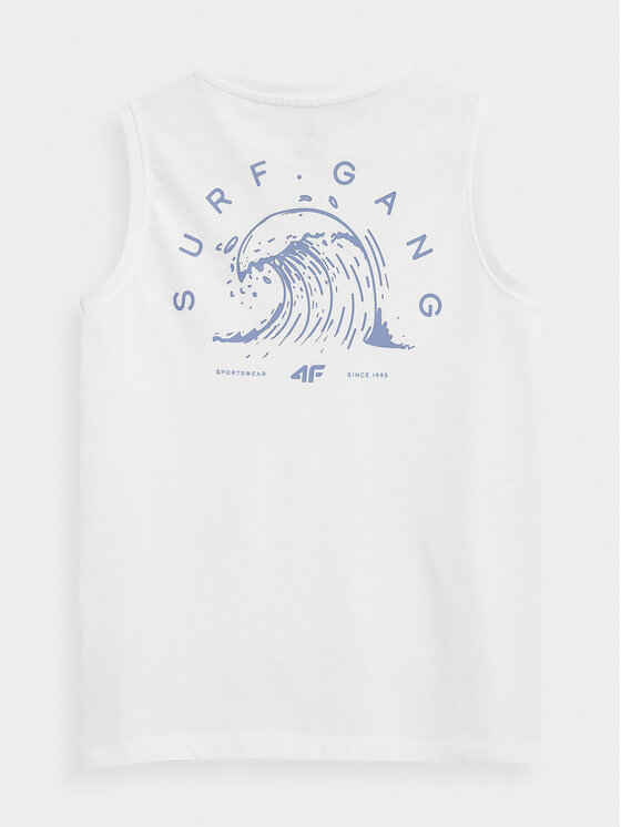 4F 4F Tank-Top 4FJSS23TTSHM284 Weiß Regular Fit