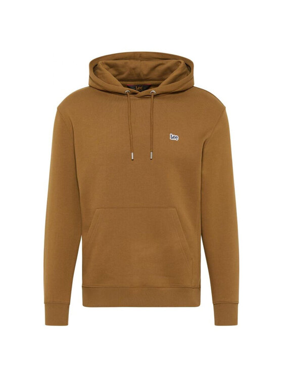 Lee Lee Felpa PLAIN HOODIE Marrone Regular Fit