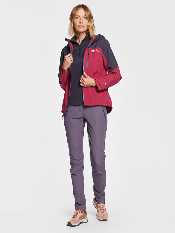 Jack Wolfskin Jack Wolfskin Softshell kabát Go Hike 1113972 Bordó Regular Fit