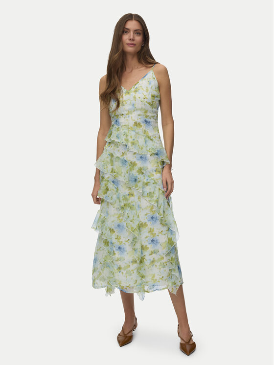 Vero Moda Vero Moda Вечірня сукня Smilla 10346307 Бірюзовий Regular Fit