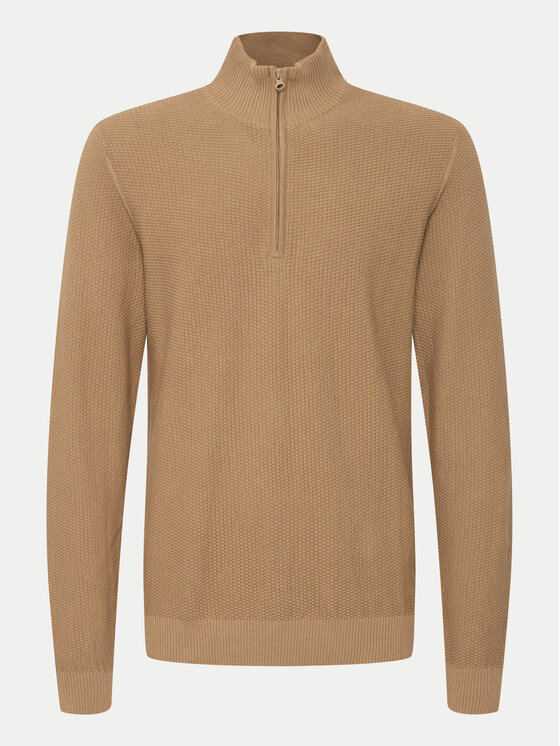 Blend Blend Sweter 20718078 Beżowy Regular Fit