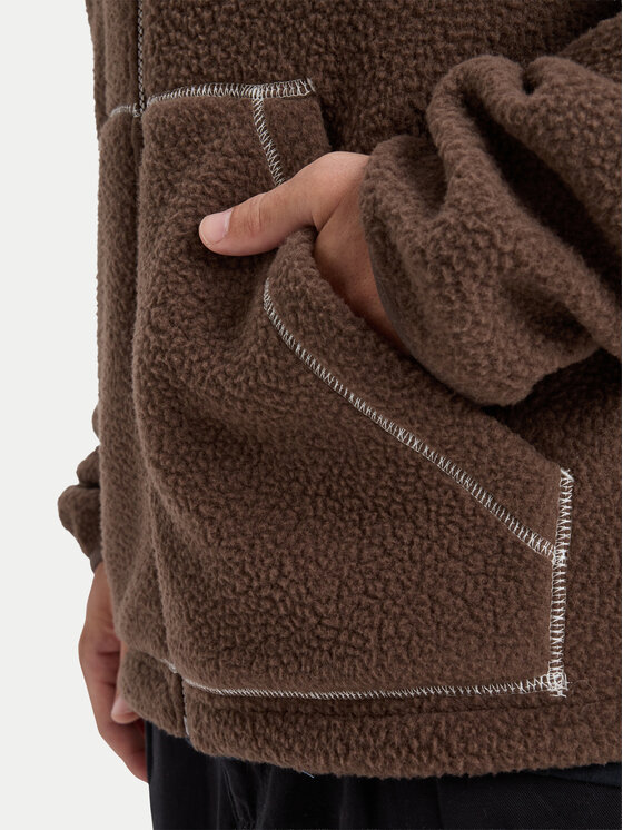 Quiksilver Quiksilver Fleecejacke Clean Coast Block EQYPF03065 Braun Loose Fit