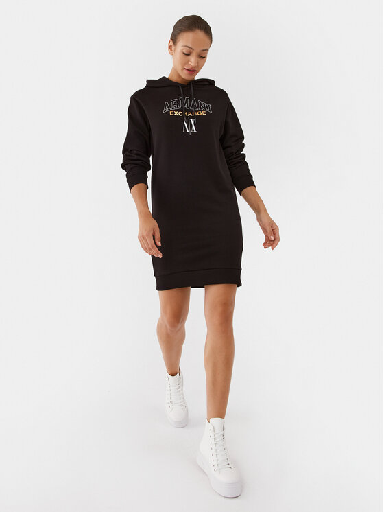 Armani Exchange Armani Exchange Igapäevane kleit 6RYA78 YJEBZ 1200 Must Regular Fit