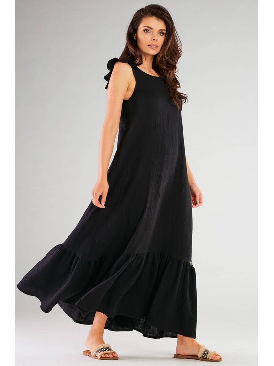 Infinite You Infinite You Sukienka M262 Czarny Basic Fit