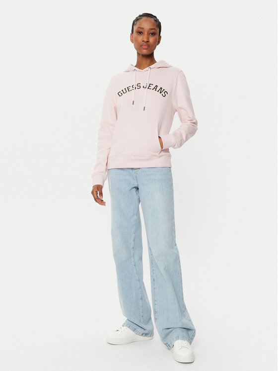 Guess Jeans Guess Jeans Суитшърт W5RQ17 K68I4 Бежов Regular Fit