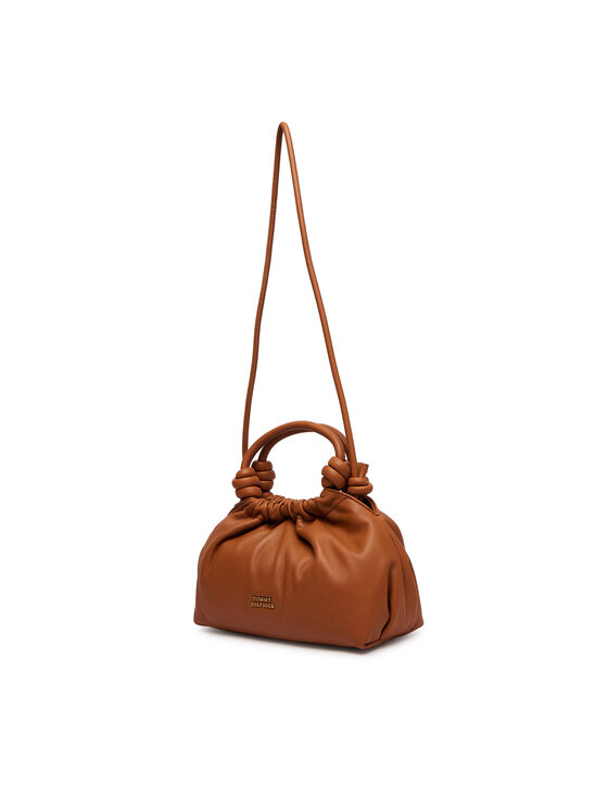 Tommy Hilfiger Tommy Hilfiger Kabelka Th Soft Leather Med Crossover AW0AW18369 Hnedá