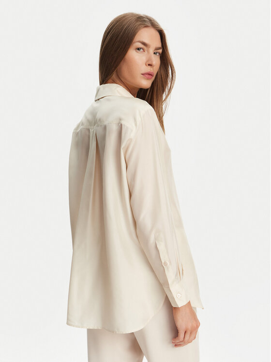 Marella Marella Camicia Alec 2513111015 Écru Regular Fit