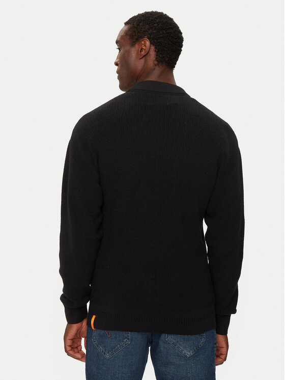 Jack&Jones Jack&Jones Sweter 12260041 Czarny Relaxed Fit