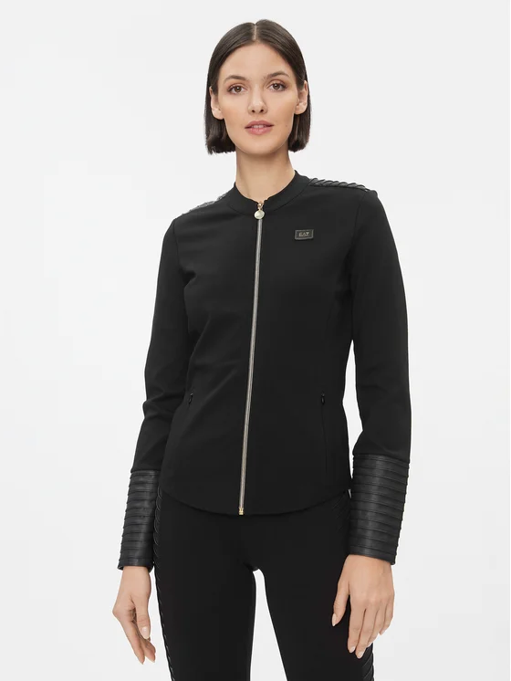 EA7 Emporio Armani Sweatshirt 6RTM32 TJRLZ 1200 Schwarz Regular Fit