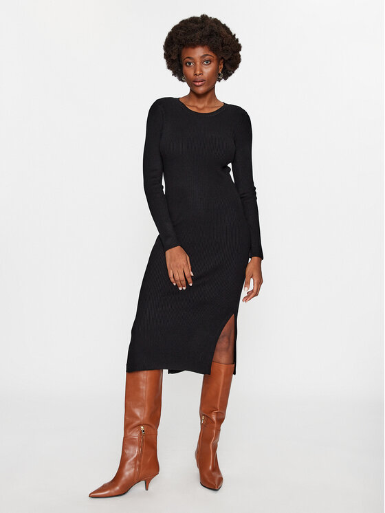Vero Moda Strickkleid 10291686 Schwarz Bodycon Fit | Modivo.de