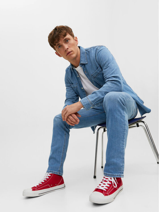 Jack&Jones Jack&Jones Traperice Tim 12223505 Plava Slim Fit
