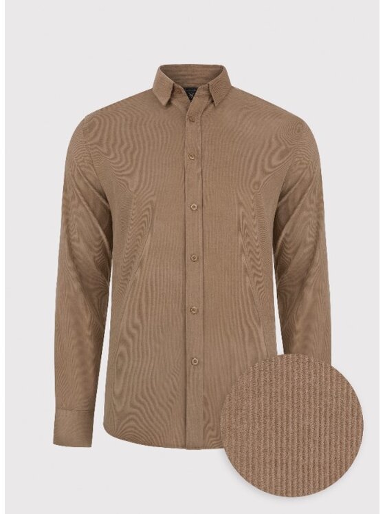 Pako Lorente Pako Lorente Koszula P24WF-1X-052 Beżowy Slim Fit