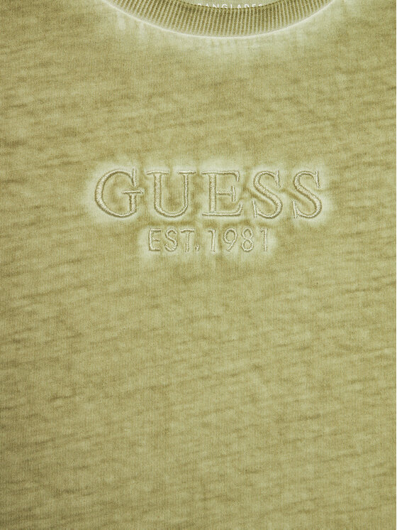 Guess Guess Tričko L4GI30 K8HM4 Zelená Regular Fit