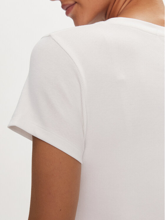 Calvin Klein Jeans Calvin Klein Jeans Тишърт J20J223358 Бял Slim Fit