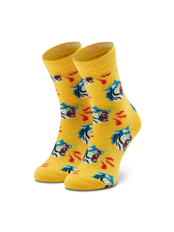 Șosete Lungi pentru Copii Happy Socks KTIG01-2200 Galben