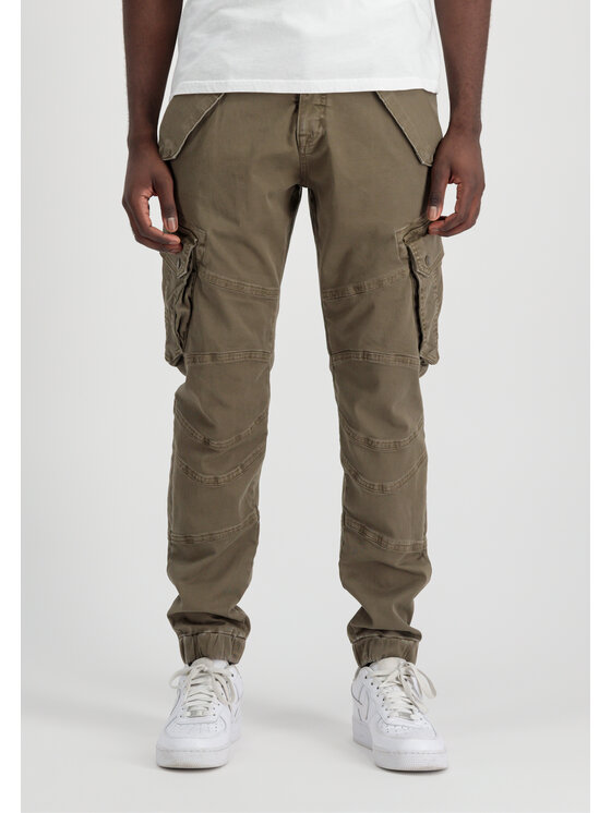 Alpha Industries Alpha Industries Kalhoty z materiálu AI.126215-183 Béžová Slim Tapered Fit