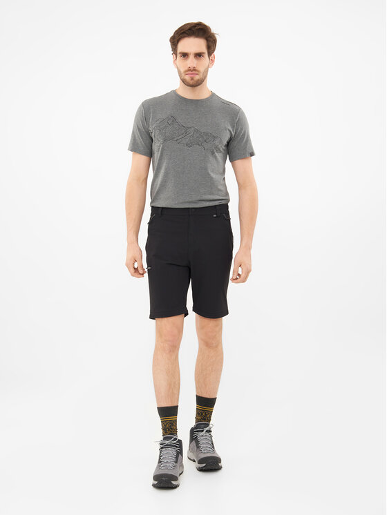 Viking Viking Spodnie materiałowe Rocklyn 2in1 Man Czarny Regular Fit
