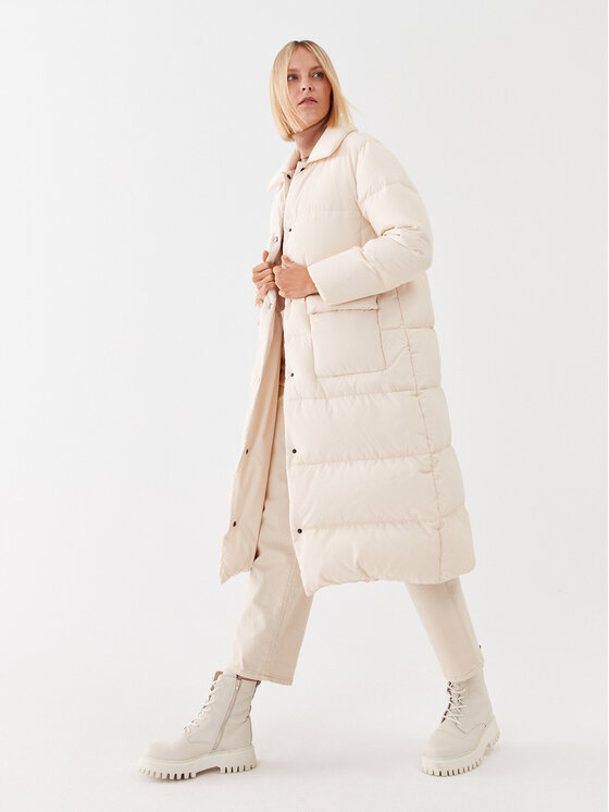Peserico Easy Peserico Easy Пухено яке M24434 Екрю Regular Fit