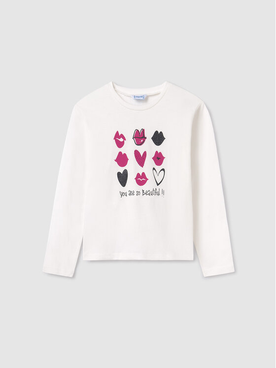 Mayoral Mayoral Bluse 7.048 Écru Regular Fit