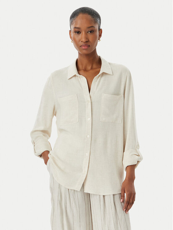 ONLY ONLY Marškiniai Asmin 15349102 Smėlio Regular Fit