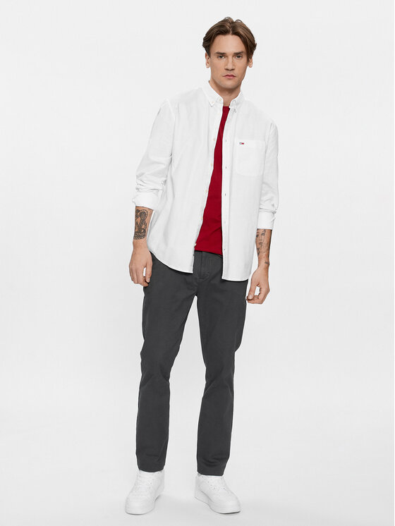 Tommy Jeans Tommy Jeans Pantaloni chino Austin DM0DM18339 Gri Slim Fit