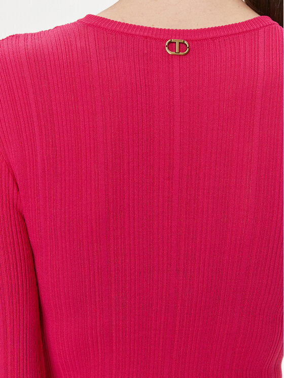 TWINSET TWINSET Strickkleid 241TP3050 Rosa Regular Fit
