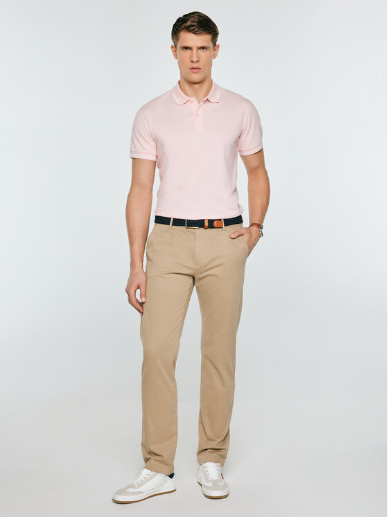 BIG STAR BIG STAR Polo WLADYM Różowy Basic Fit